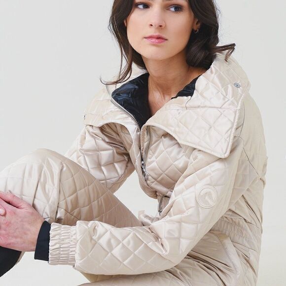 Cordova Women's Ski Suit The Courmayeur belted quilted ski suit NWT SMALL - Picture 3 of 16